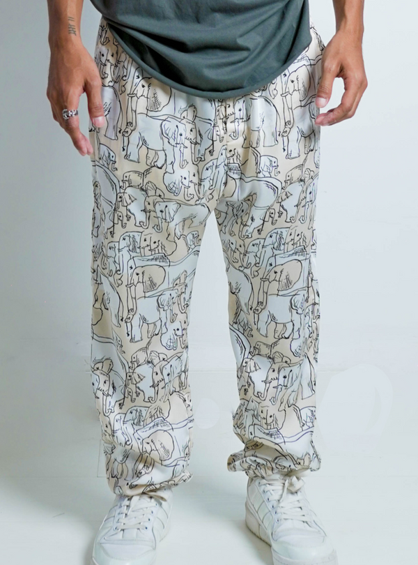 MEN PANT - BEIGE ELEPHANTS