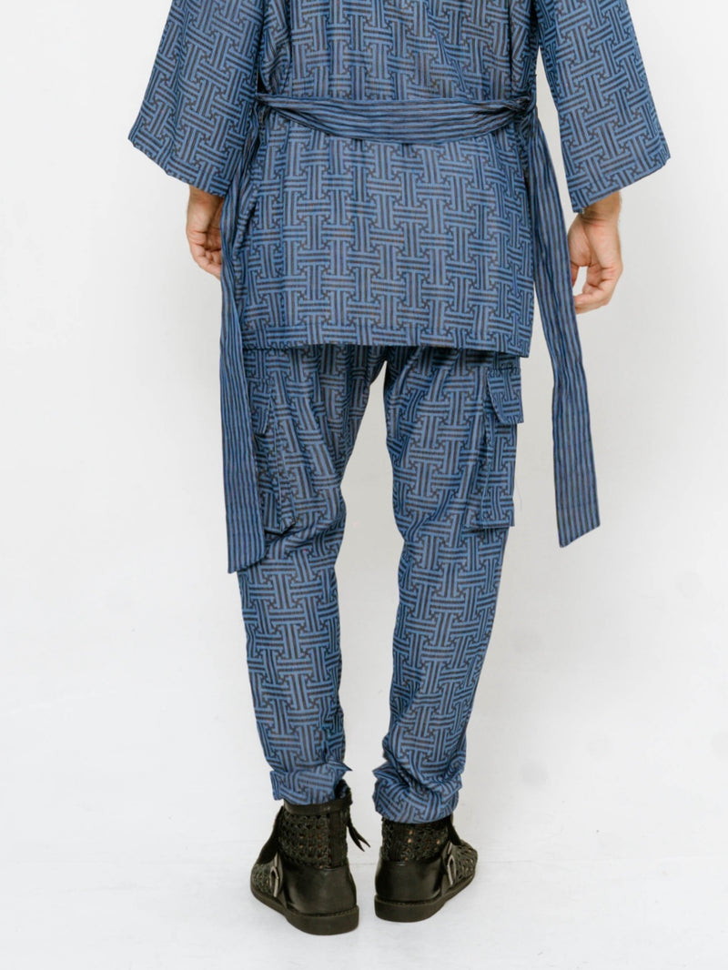 SET KIMONO / CARGO - EDWARD BLUE